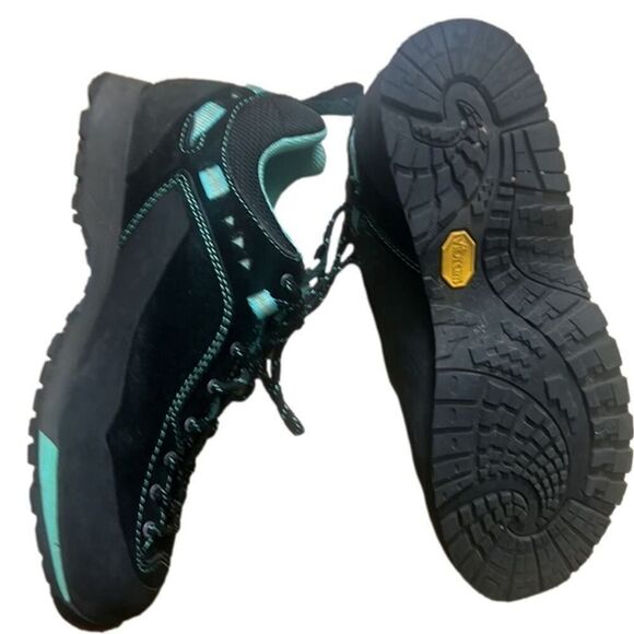 GARMONT DRAGONTAIL LT AQUA BLACK/LIGHT GREEN HIKING TRAIL SHOES SIZE 8 - Picture 3 of 8